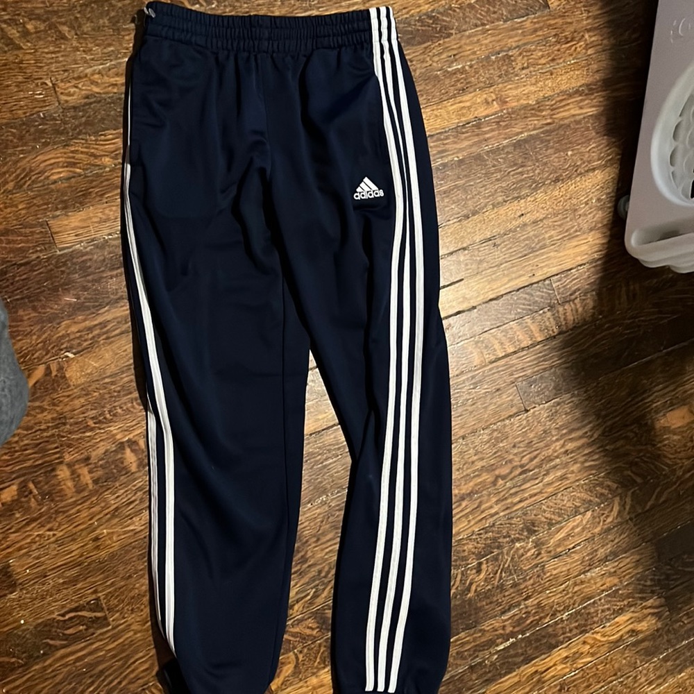 Adidas navy blue joggers